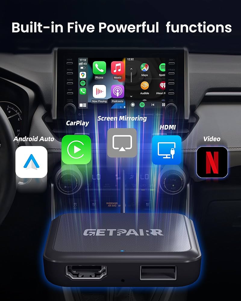 【GetPairr TV】Car TV Mate Pro Max Pairr Max Pro Wireless CarPlay/Android auto with video